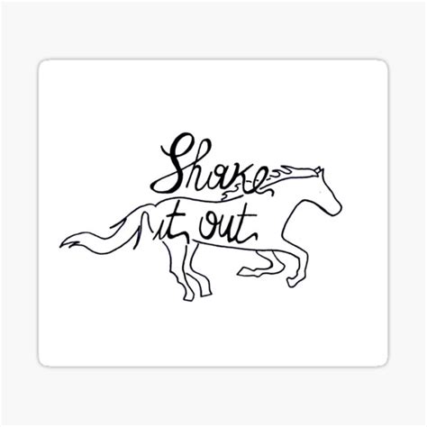 "Shake It Out" Sticker for Sale by fannygallagher | Redbubble