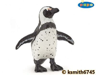 Papo AFRICAN PENGUIN solid plastic toy wild zoo sea marine animal * NEW ...