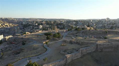 Amman Citadel Overview - Drone in Jordan