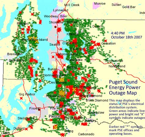 Puget Sound Energy Outage Map Today