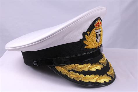 WW2 Royal Navy Admiral Visor Cap Hat | Blitz Militaria