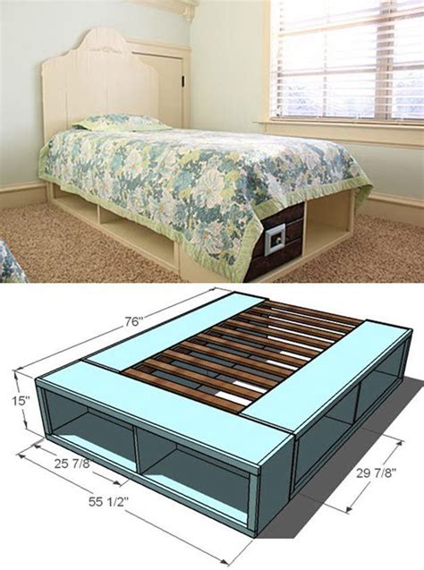 Easy Diy Platform Storage Bed - Image to u