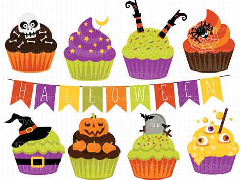 Clipart Cupcake Halloween by Linda Murray on Dribbble