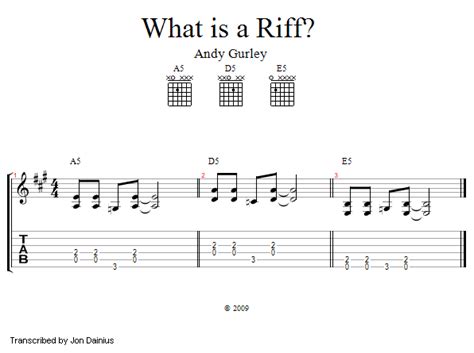 Guitar Lessons: What Is A Riff?