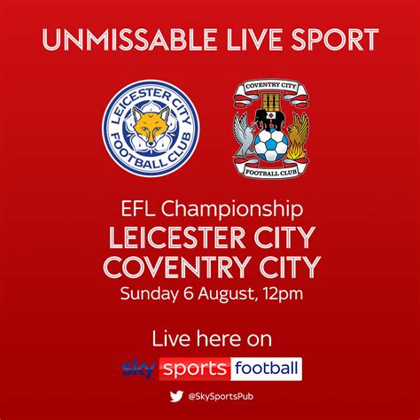 Leicester City vs Coventry City - Watch live at the pub