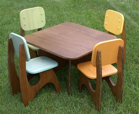 Childs Wooden Table And Chairs Set - Personalised character table and ...