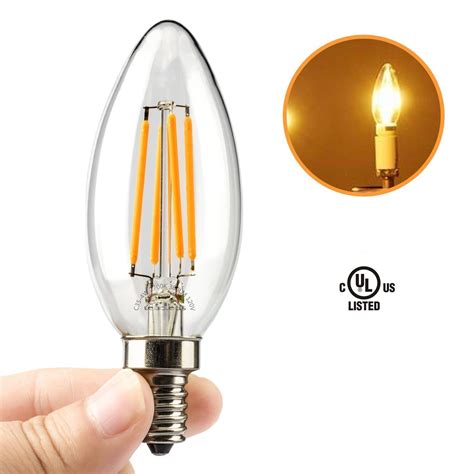 edison chandelier bulb | vintage light bulbs | edison bulb chandelier | E12 4 Watt LED Filament ...