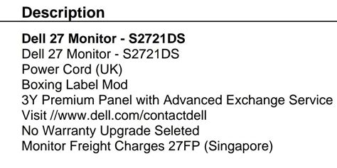 Dell 27inch Monitor - S2721DS, Computers & Tech, Parts & Accessories ...