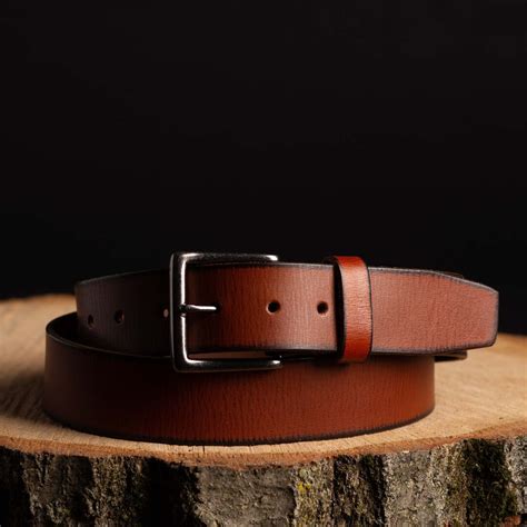 Tan Leather Belt, Men's Full Grain Leather Belt, Tan Leather, Work Belt ...