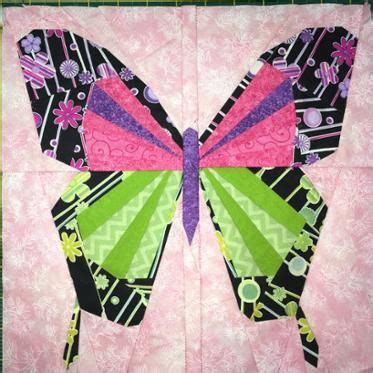 Paper piecing- Butterfly* HMM, NO CURVES! | Butterfly quilt pattern ...