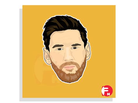 lionel messi cartoon art by Fnharts on Dribbble