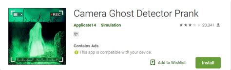 Camera Ghost Detector Prank - Android Apps Reviews/Ratings and updates on NewZoogle