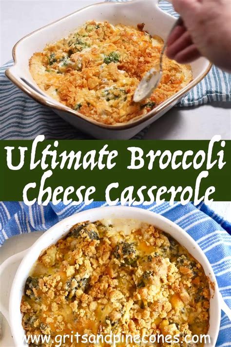 Broccoli Cheese Casserole with Ritz Crackers | gritsandpinecones.com ...