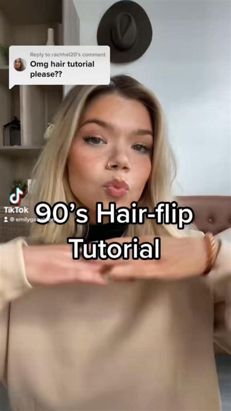 90’s hair flip tutorial #hairflip #hairtutorial #90shair #90shairstyle ...