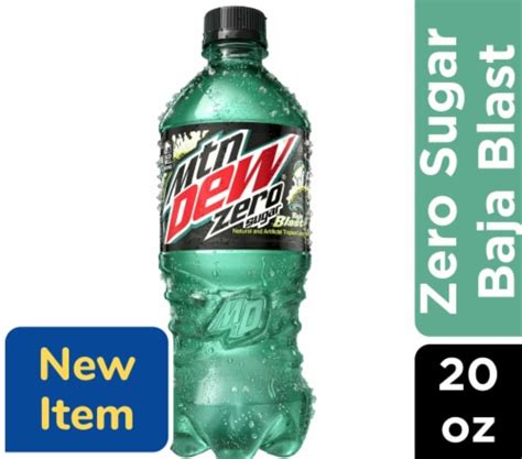 Mountain Dew® Zero Sugar Baja Blast Soda Bottle, 20 fl oz - QFC