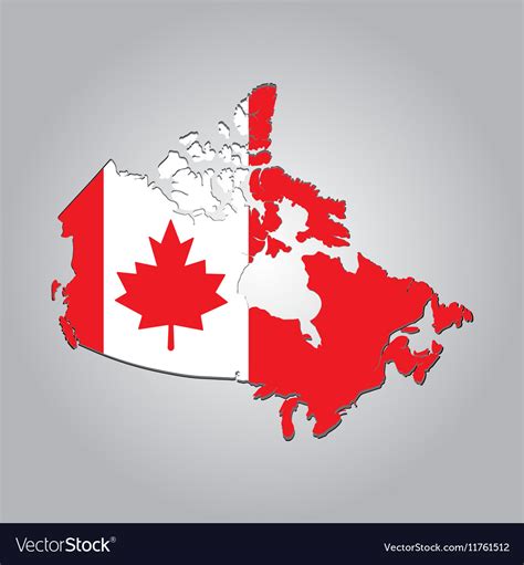 Map canada Royalty Free Vector Image - VectorStock