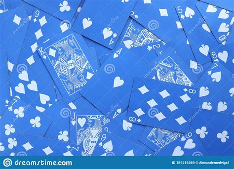 Mixed Playing Cards Background. Stock Image - Image of miscellaneous, blue: 189216369