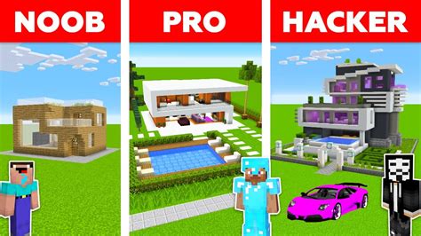 Minecraft Noob Vs Pro House - Margaret Wiegel