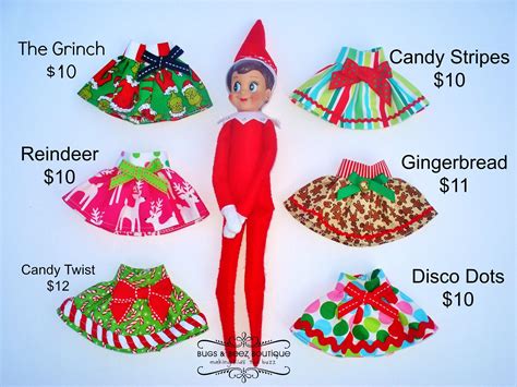 Elf on the Shelf Skirts!!! www.facebook.com ... | Elf clothes, Elf on ...