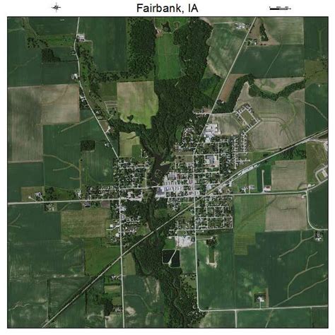 Aerial Photography Map of Fairbank, IA Iowa