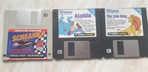 DISNEY ALADDIN THE Lion King Screamer PC Games Floppy Disks £9.99 - PicClick UK