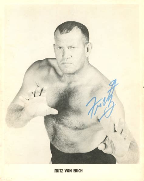 Fritz Von Erich signed 8x10 Photo – Signed By Superstars