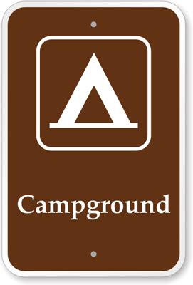 Signs for Campsites - Campground Sign, Park Sign & Guide Sign, SKU: K-8001