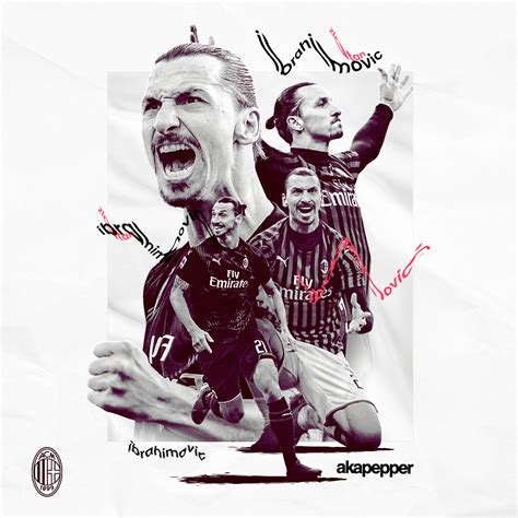 Zlatan Ibrahimović - A.C. Milan Match Day Poster on Behance