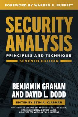 Security Analysis, Seventh Edition: Principles and Techniques