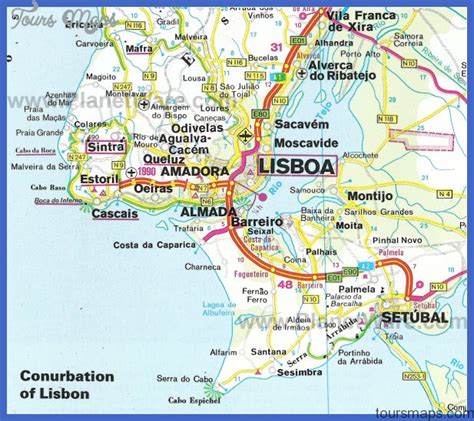 Lisbon Map - ToursMaps.com