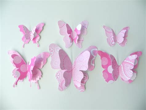 15 Inspirations Pink Butterfly Wall Art