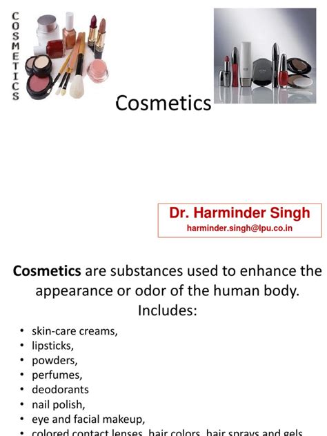 Chemistry in Cosmetics | PDF | Cosmetics | Emulsion