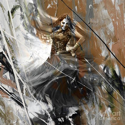 Indian Kathak Dance 881G Painting by Gull G - Fine Art America