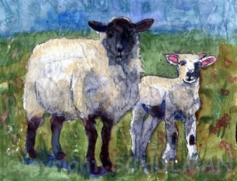 Art Blog for The Inspiration Place: Facebook Fans Give Creative Titles to new Sheep Art Series!