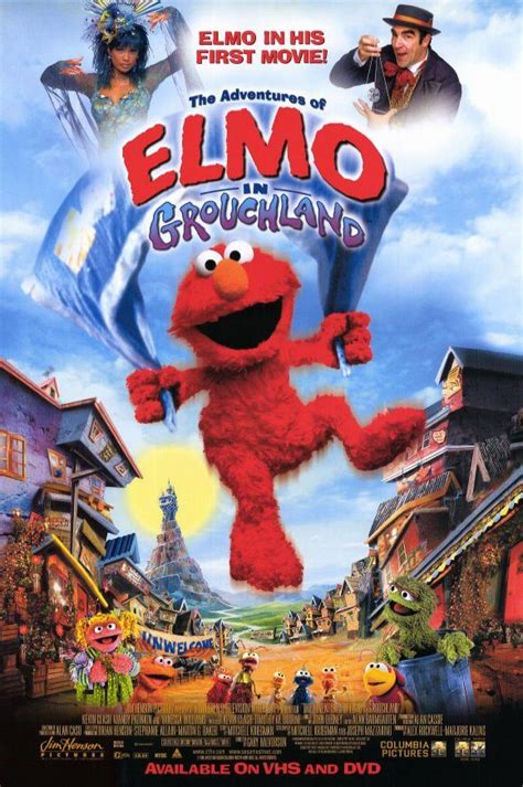 Elmo in Grouchland 11x17 Movie Poster (1999) | Elmo, Vintage movies, Adventure