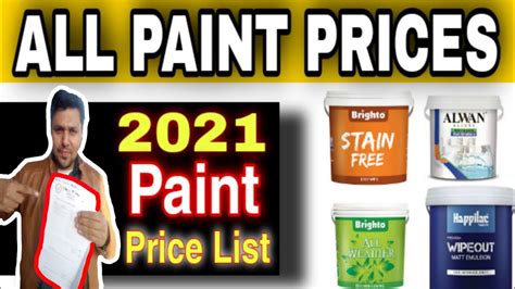 Brighto Paints Price List 2020 In Pakistan - Designed by Lashea