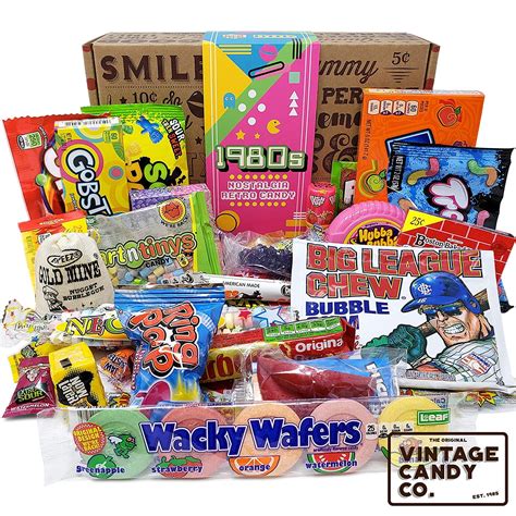 VINTAGE CANDY CO. 1980's RETRO CANDY GIFT BOX - 80s Nostalgia Candies - Flashback EIGHTIES Fun ...