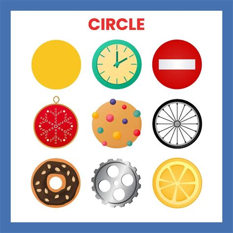 Learning circle shape for children 16469454 Vector Art at Vecteezy