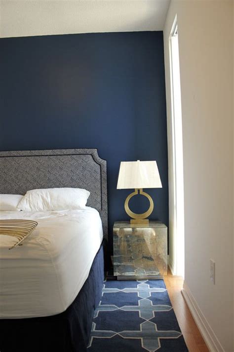 Pin by Rachel Warren on Master Bedroom Ideas | Blue accent walls, Navy blue bedrooms, Blue bedroom