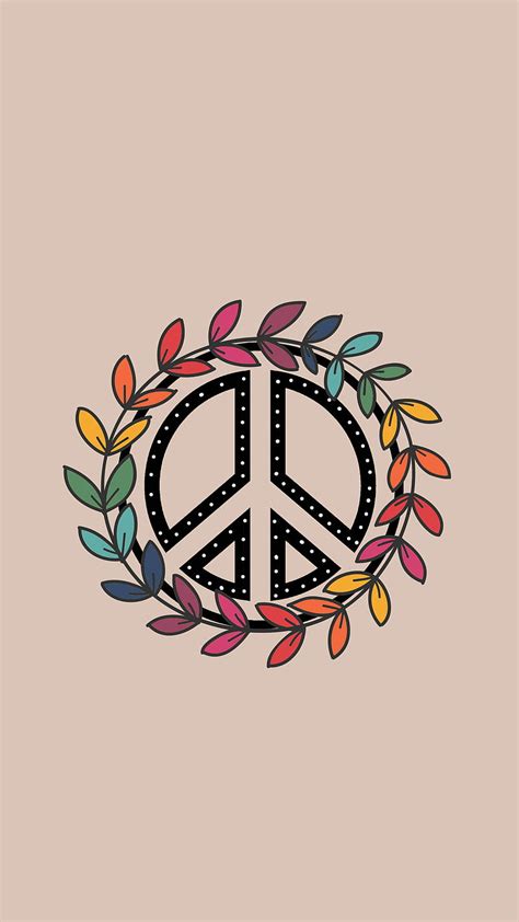 Peace sign rainbow, Hippie, boho, colors, dom, love, pastel, pop art, soul, spirit, HD phone ...