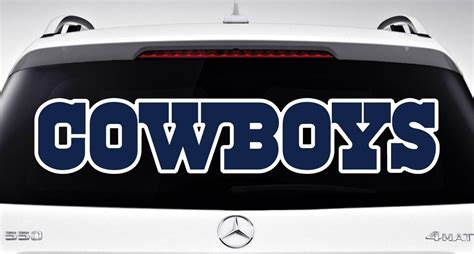 DALLAS COWBOYS Decal ~ Car/Truck Window Graphics ~ Vinyl STICKER ...