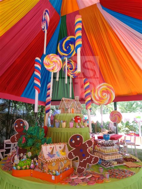 Ideas de decoración Candy land #candylanddecorations (With images) | Candy themed party ...