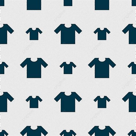 Geometric Texture Seamless Pattern Of Tshirt Icon Sign In Vector Format Vector, New, Classic ...