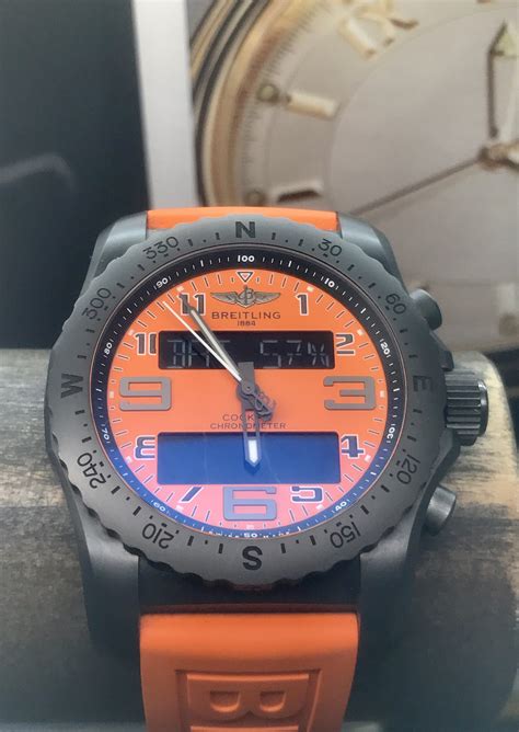 BREITLING COCKPIT B50 ORBITER LIMITED EDITION Black Titanium Orange 46mm - The Sutor House