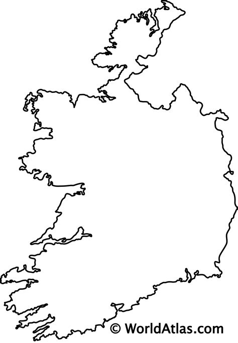 Ireland Outline Map