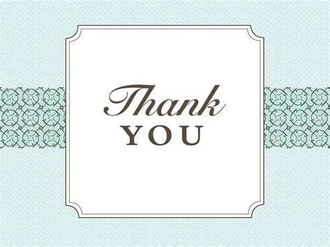 Powerpoint Thank You Card Template