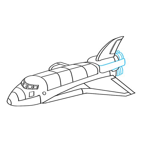 Space Shuttle Line Drawing - How To Draw A Space Shuttle | Bodksawasusa