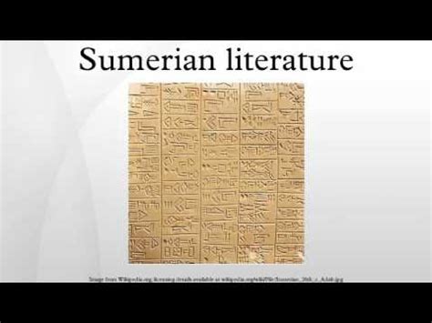 Sumerian literature - YouTube