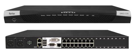 DKX3-116 Raritan ( Dominion KX III ) 1 IP user, 1 Local user Digital KVM 16 port KVM switch with ...