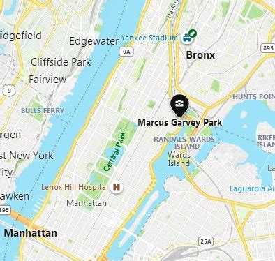 Where is Marcus Garvey Park [Manhattan nbhd], New York? see area map & more